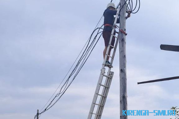 В Казачинско-Ленском районе ведутся работы по восстановлению связи после погодных условий