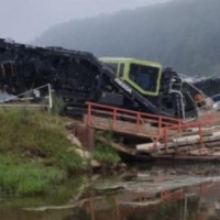 В Приангарье большегруз проломил понтонный мост. На восстановление уйдет не меньше 3 дней