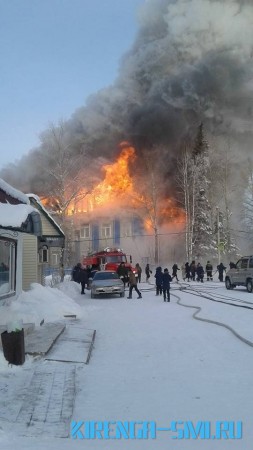 Школа в Алексеевске Киренского района сгорела почти дотла 1