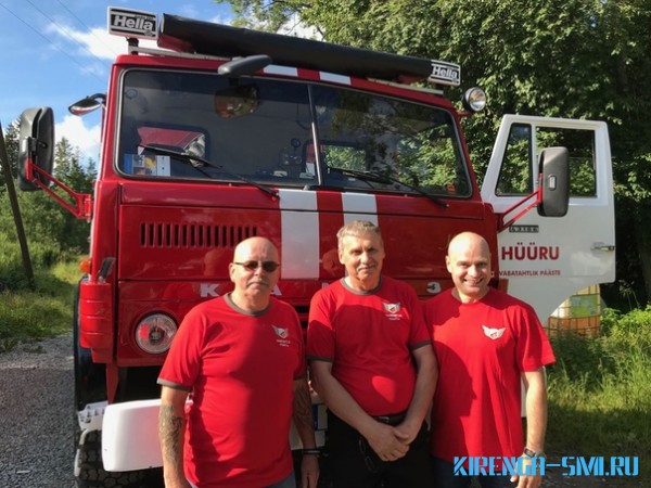 Эстонские пожарные прибыли в Иркутск в рамках автопробега