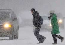 Штормовой ветер со снегом и метель ожидается в западных и северо-западных районах Иркутской области