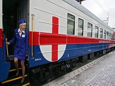 Медицинский поезд в 2014 году совершит 12 поездок по Иркутской области и Бурятии