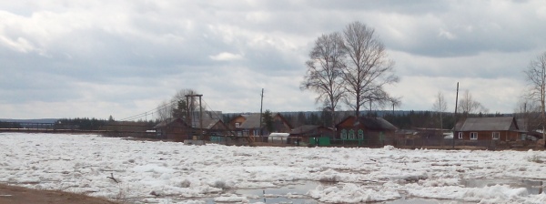 с. Казачинское. Наводнение 30.04.2015.